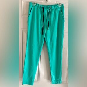 Lululemon Pants Women’s 4 Teal Green Stretch Gym‎ Active Drawstring Performance